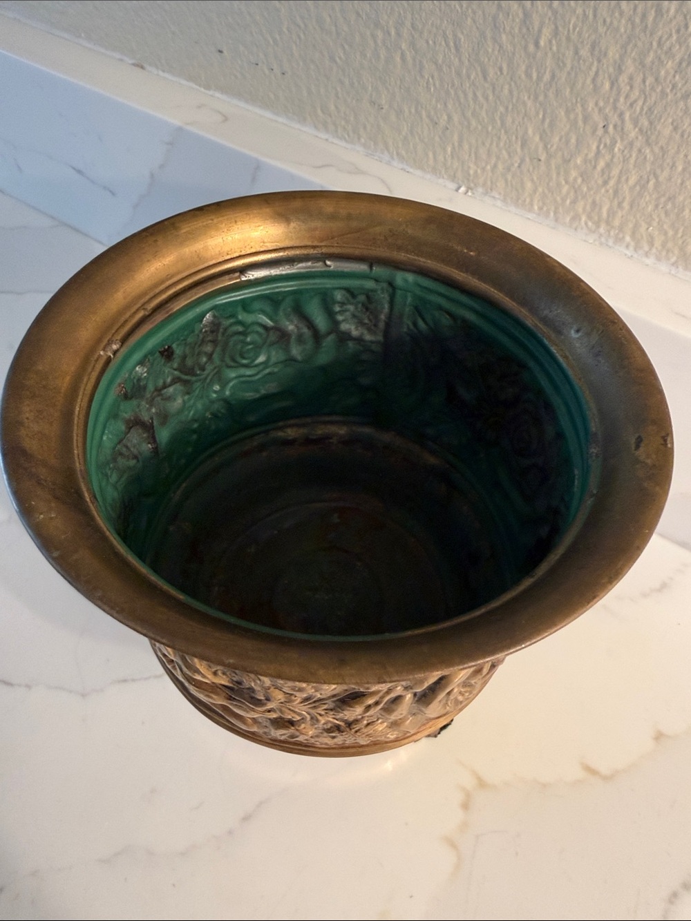Vintage Brass Planter Pot Made in England - Picture 3 of 7